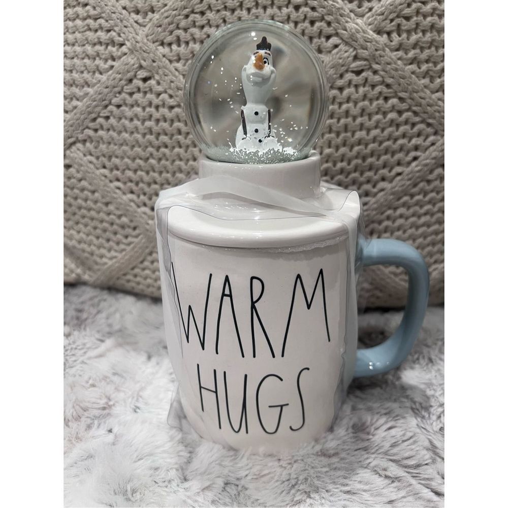 Disney x RAE Dunn Frozen Olaf Snow Globe  Warm Hugs Ceramic Mug - Picture 7 of 10